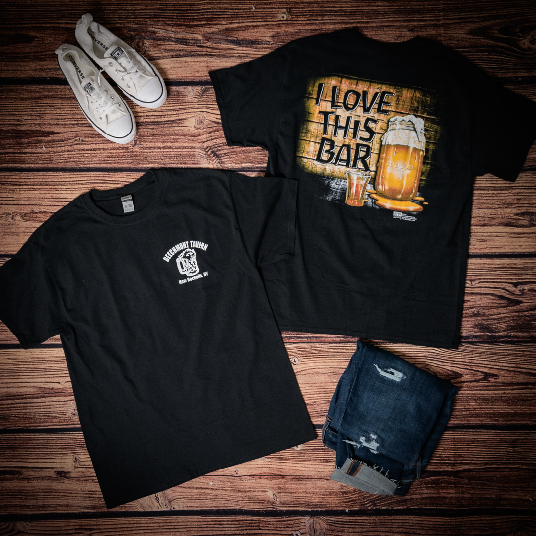 T- let's go to the black bar t-shirt